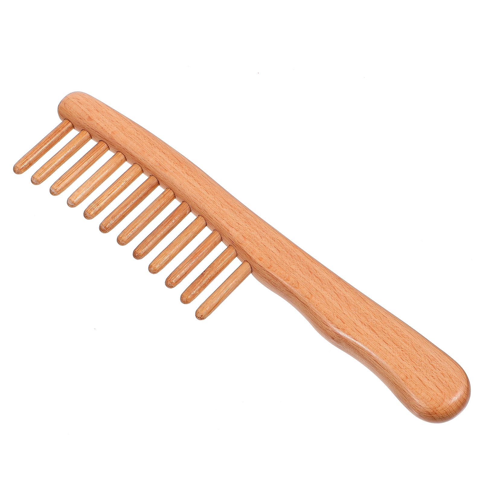 Hair Care Naturally - 1 Stuks Gepolijste Natuurlijke Houten Massagekam
