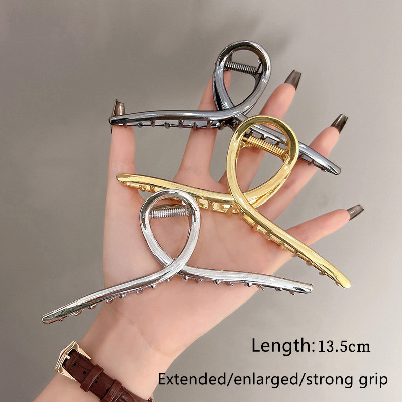 Hair Clip Claw Large - Hoge en metalen haarclip, grote clip,