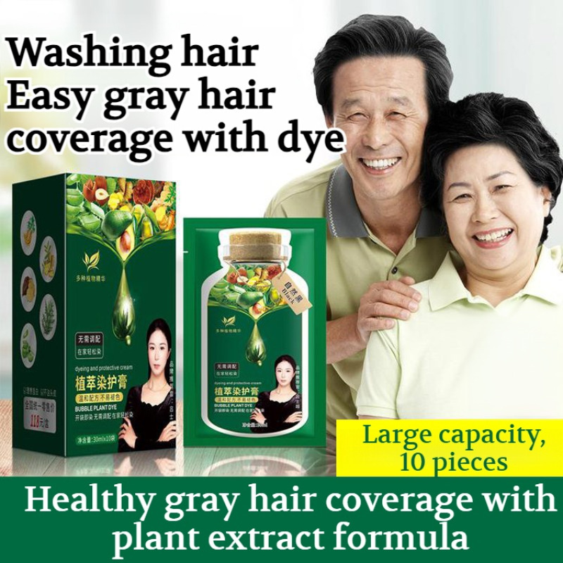 Hair Care Natural Ingredients - bedekken grijs haar haarverf Natuurlijke haarkleurcrème