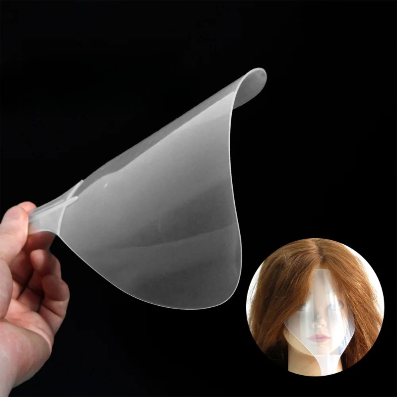 Hair Care Hair Mask - Transparant haargelmasker, gezichtsbedekkende ponykap, haarstylingpad. Schoonheidssalon