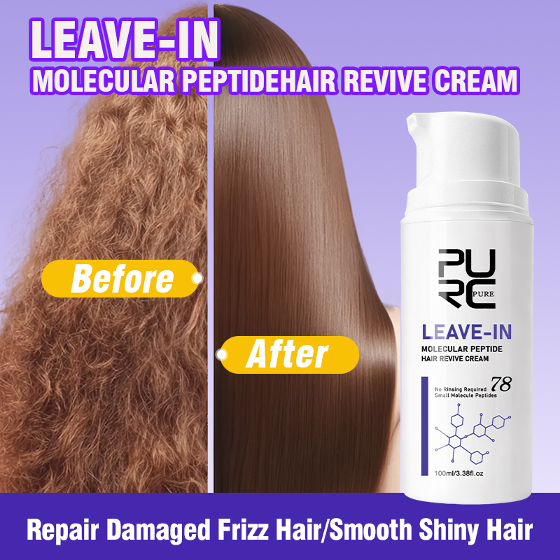 Hair Care Hair Mask - PURC Leave-In Keratine Haarcrème, Herstellend Haarmasker,