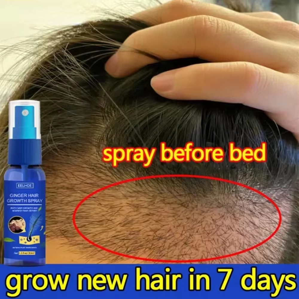 Hair Care Naturally - Snelle gember haar groeispray, wortelversterkend, tegen