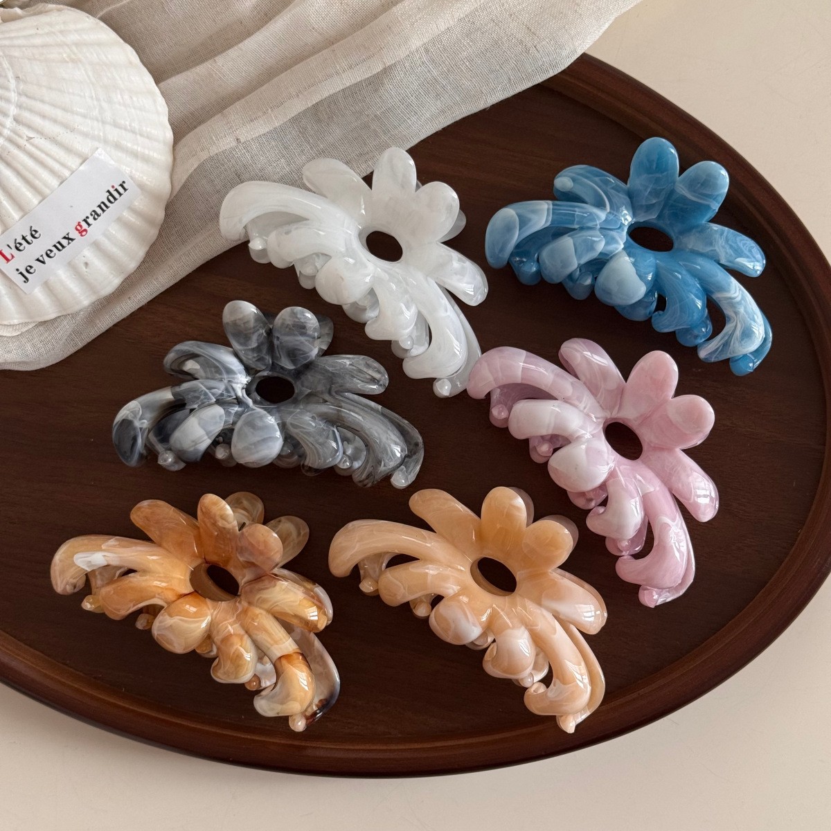 Hair Clip Claw Large - Bloem Grote Haarklauwclips Krab Haarspeldjes Vrouwen