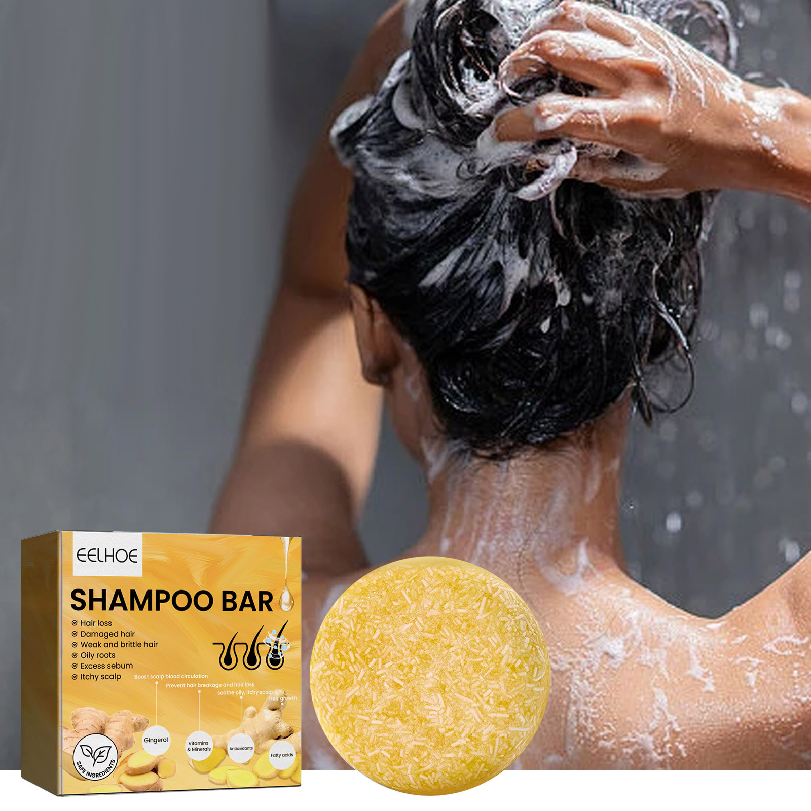 Natuurlijke gember haarshampoo - Hair Care Naturally recensie en prijs