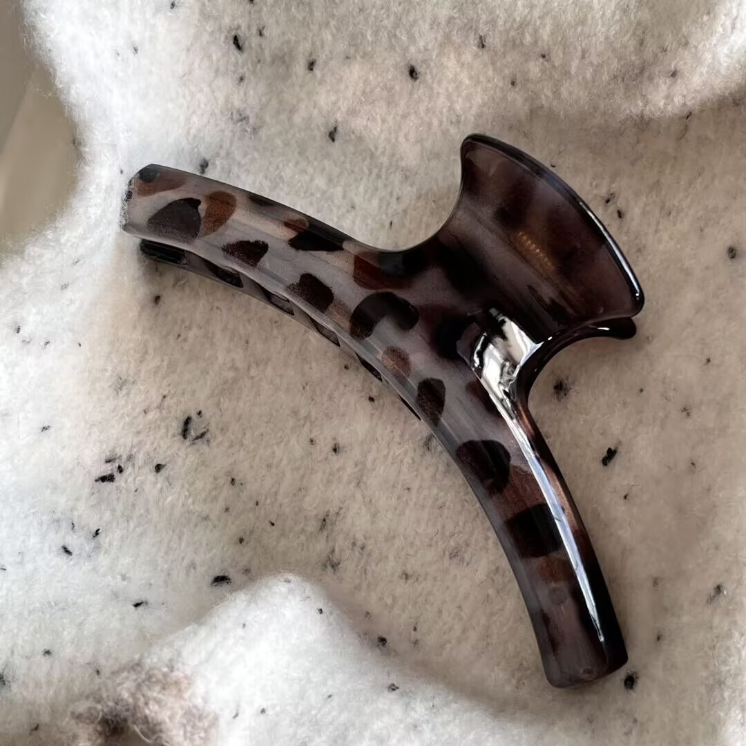 Korean Large Leopard Print Tra - Hair Clip Claw Large recensie en prijs