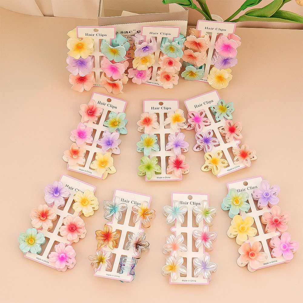 6 stuks mode kleurrijke transp - Hair Clip Claw Large recensie en prijs