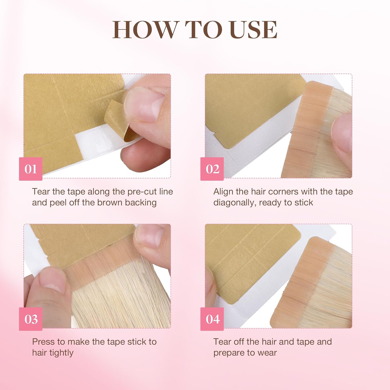 72Tabs (6 vellen) Haarverlengi - Hair Extension Tape In recensie en prijs