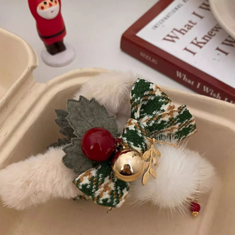 1/2 stuks elegante kerst pluch - Hair Clip Claw Large recensie en prijs