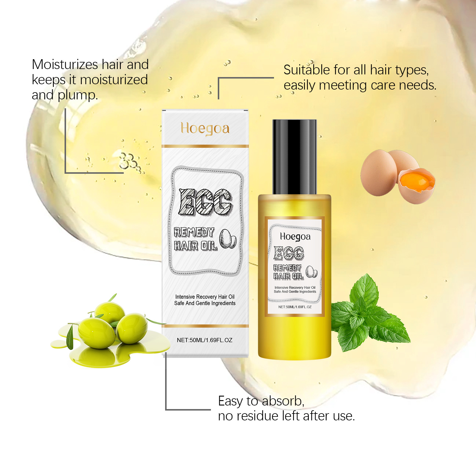Ei Remedie Haarolie Herstellen - Hair Care Naturally recensie en prijs